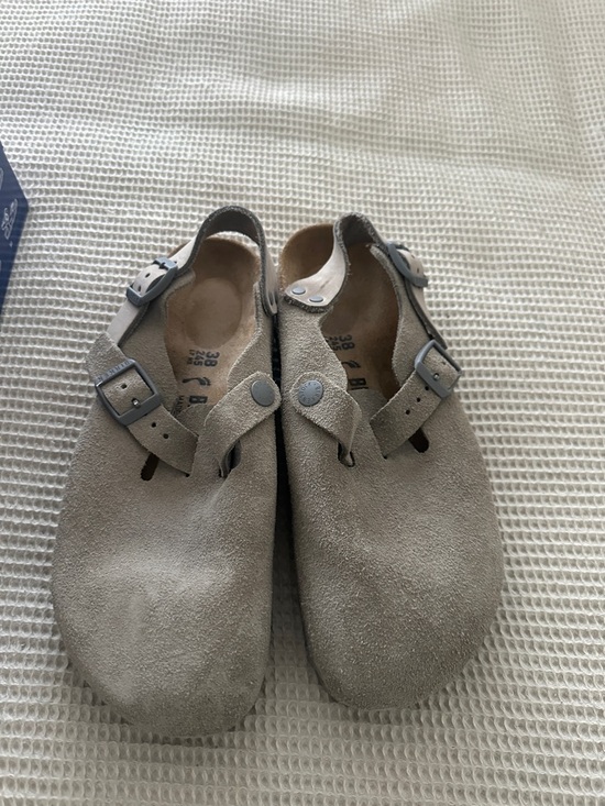 Birkenstock Shoes - Birkenstock clogs (Tokyo) suede grey color